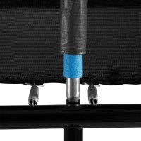 Upper Bounce Easy Assemble Spacious 8 x 14 ft. Rectangular Trampoline with Fiber Flex Enclosure   